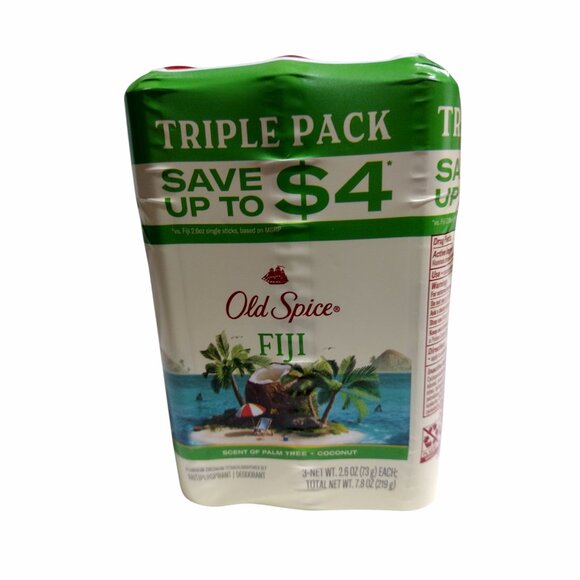 Old Spice Men's Antiperspirant & Deodorant - Fiji with Palm Tree - 2.6oz/3pk - Picture 1 of 2